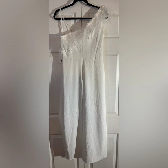 Mac Duggal A68147 - Feathered One-Shoulder Dress NWT - Picture 8 of 8